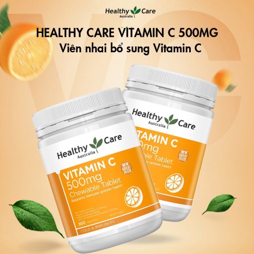 Viên nhai Vitamin C Healthy Care giúp tăng cường đề kháng