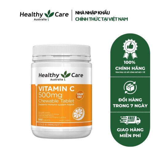 Viên nhai Vitamin C Healthy Care 500v NTDT