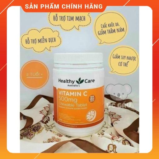 Vitamin C Healthycare Vitamin c 500mg- siêu to 500 viên- tăng sức đề kháng cho trẻ date mới