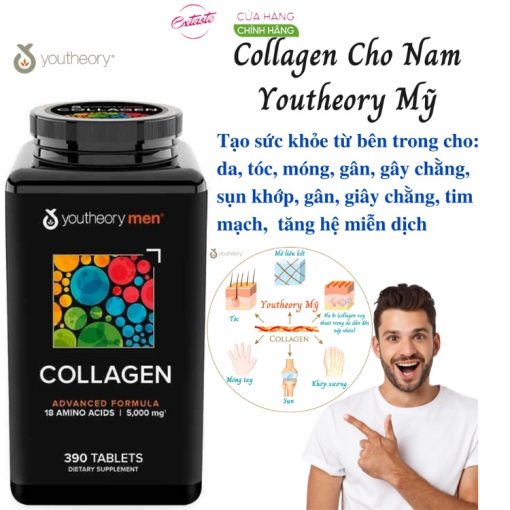 Viên uống bổ sung collagen Youtheory Collagen Type 1