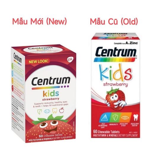 Vitamin tổng hợp Centrum Kids 60 viên Muti Vitamin cho bé từ 3 tuổi NTDT