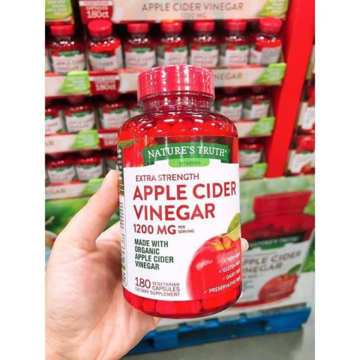 Viên giấm táo giảm cân Apple Cider Vinegar 1200mg-180 viên_ Hàng Mỹ chính hãng NTDT