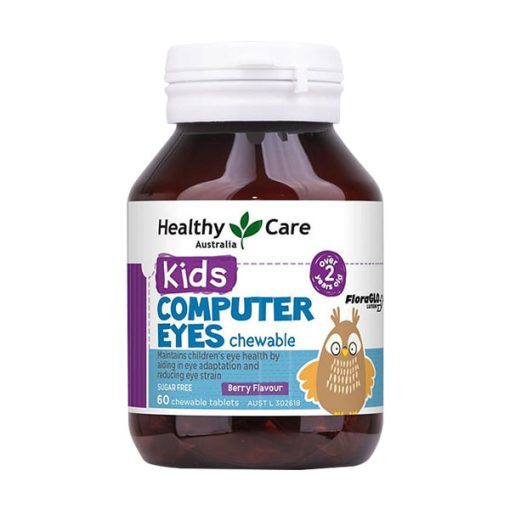 Viên nhai bổ mắt cho bé Healthy Care Kids Computer Eyes 60 viên của Úc NTDT