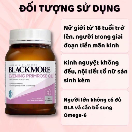 Tinh dầu hoa anh thảo Blackmore Evening Primrose Oil 1000 đẹp da