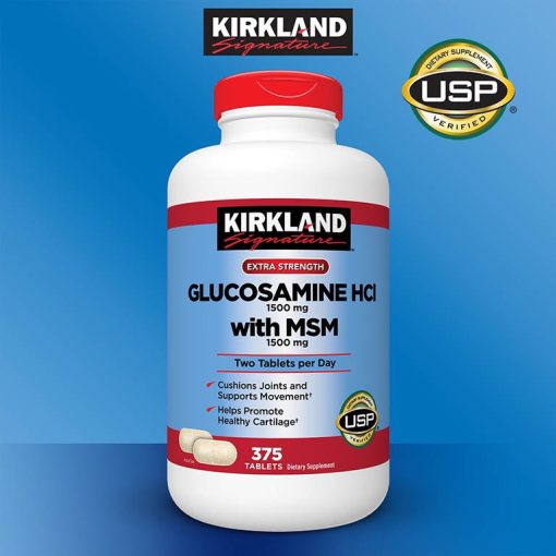 Viên hỗ trợ xương khớp Kirkland Glucosamin HCL 1500mg With MSM 1500mg glucosamine [Sỉ - lẻ]