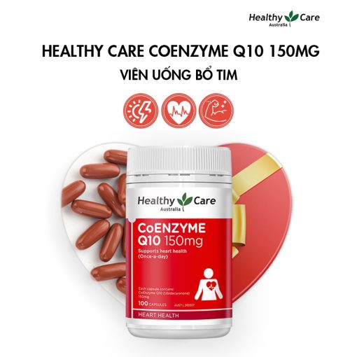 Viên uống bổ tim mạch Healthy Care Coenzyme Q10 100 viên NTDT