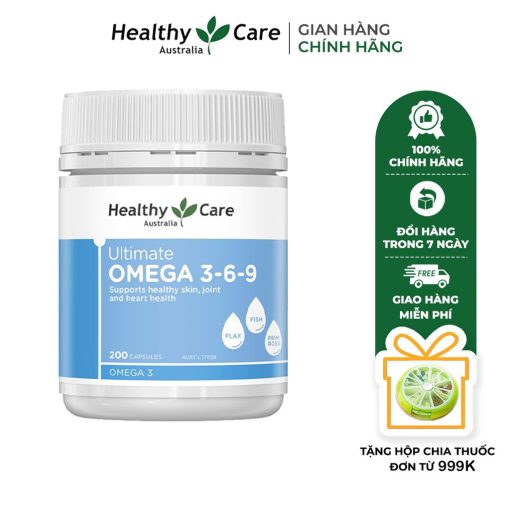 Viên uống Healthy Care Omega 3 6 9 Ultimate - Hỗ trợ tim mạch