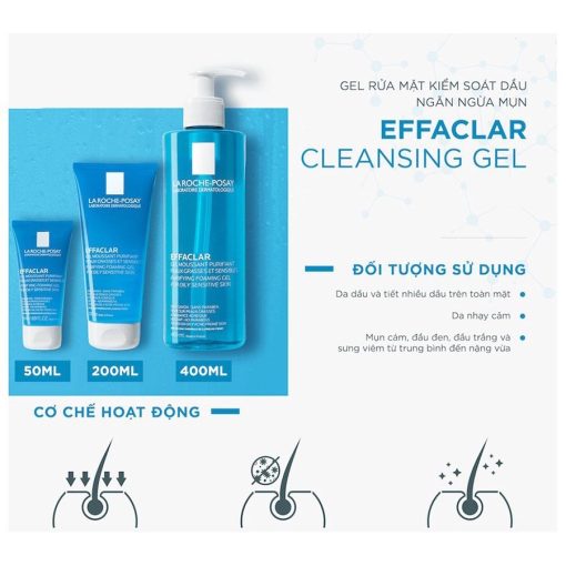 Sữa Rửa Mặt La Roche-Posay - Gel Rửa Mặt Dành Cho Da Dầu