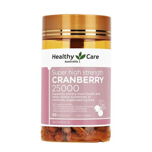 Viên uống hỗ trợ sức khỏe thận và đường tiết niệu Healthy Care Cranberry 90 viên