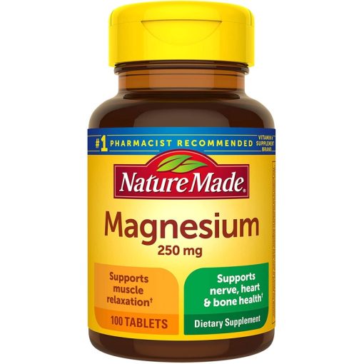 Viên Uống Bổ Sung Magie Nature Made Magnesium 250mg 100 viên