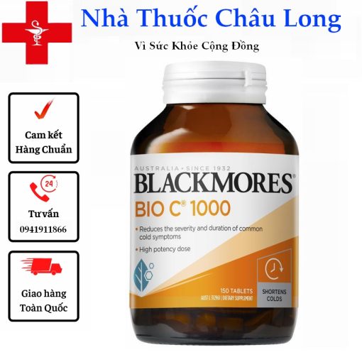 Blackmores Bio C 1000 - Viên uống bổ sung Vitamin C 1000 mg 150 viên - Tăng đề kháng