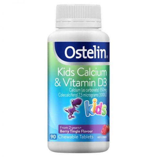 Calcium D3 Ostelin Kids Cho Bé 90 Viên Nội địa Úc - Giúp trẻ phát triển chiều cao tối ưu