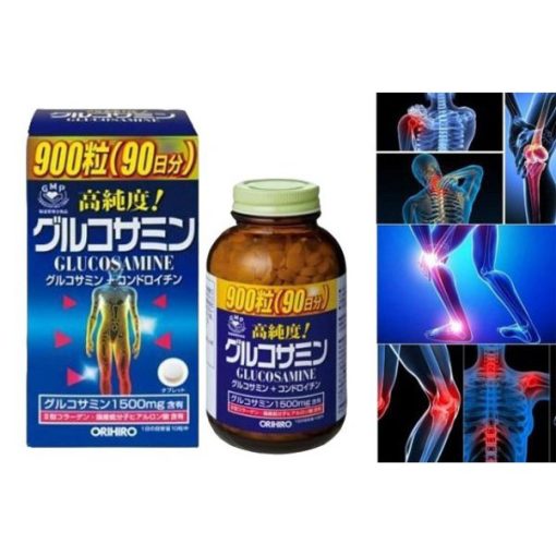 Viên xương khớp Glucosamine Orihiro 1500mg 900 viên Nội Địa Nhật Bản