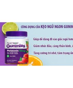 Kẹo Ngủ Melatonin Gummies Natrol 10mg - Hỗ trợ giấc ngủ tự nhiên
