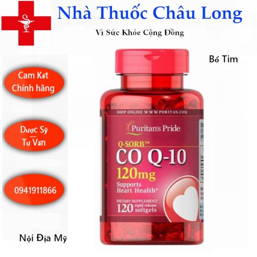 Viên uống bổ tim Coenzym Q10 120mg Puritan's Pride 120 viên