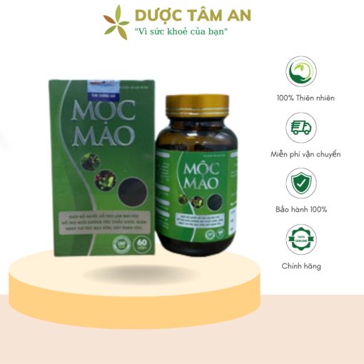 Viên uống ALIKA Mộc Mao hỗ trợ đen tóc hộp 60 viên