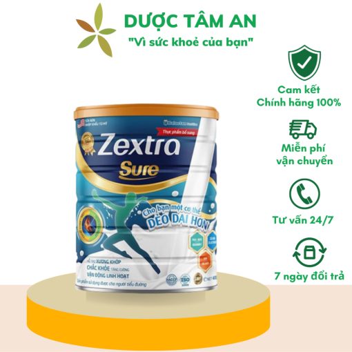 Sữa non xương khớp Zextra Sure 400g bổ sung dinh dưỡng giúp chắc khoẻ xương nhập khẩu