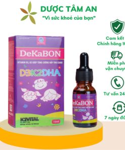 Giảm 50% Vitamin  D3K2 canxi hữu cơ giúp bé hấp thu canxi tăng cường đề kháng Dekabon. HSD: 01/12/2025