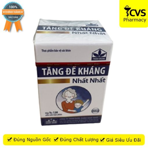 Tăng đề kháng Nhất Nhất 120 viên hỗ trợ giảm triệu chứng do cảm cúm - Cvspharmacy