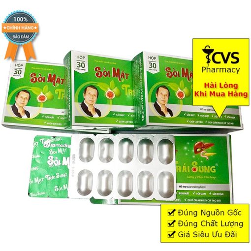 Sỏi Mật Trái Sung (Hộp 30 viên uống) - Tán Sỏi