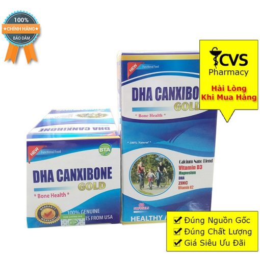 Viên Uống DHA CANXIBONE GOLD - Giúp Bổ Sung Calci Phòng Ngừa Loãng Xương Hiệu Quả