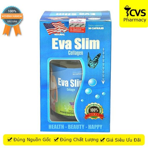 Viên uống giảm cân Eva Slim Collagen 30 Viên - cvspharmacy