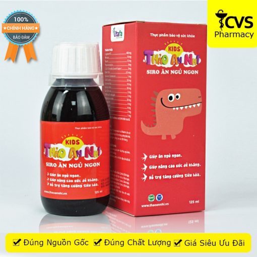 THẢO AN NHI Siro ăn ngủ ngon Chai 125ml - Giải pháp toàn diện cho trẻ biếng ăn và ngủ kém - cvspharmacy