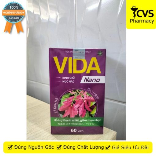 Vida Nano (60 viên) giúp thanh nhiệt