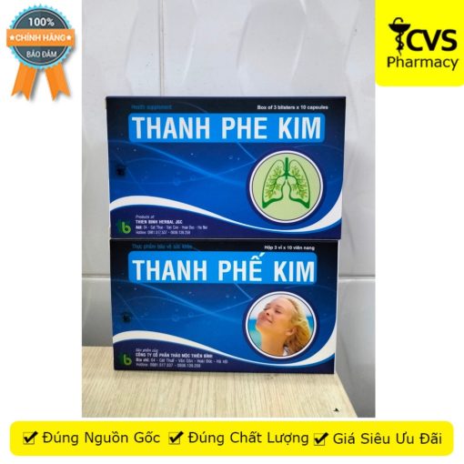 Thanh Phế Kim (30 viên) - giúp giảm ho kéo dài gây đau rát cổ họng - CVS Pharmacy