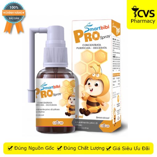 Smartbibi Pro Spray giảm ho giảm đau họng tăng cường sức khỏe đường hô hấp - Hộp 15 ml - CVS Pharmacy