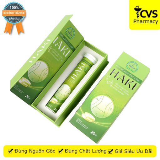 Viên Sủi Haki - Hỗ trợ giảm cân từ các chiết xuất thiên nhiên - Tuýp 20 viên - CVS Pharmacy