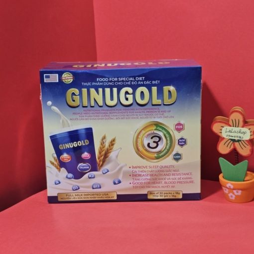 Sữa Ngủ Ngon Ginugold Cải Thiện Tình Trạng Mất Ngủ Bổ Sung Dinh Dưỡng Cho Cơ Thể - Hộp 30 gói