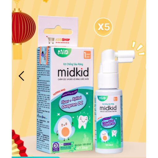 Xịt chống sâu răng Midkid chính hãng vị nho 30ml