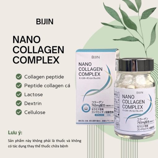 Viên Uống Làm Đẹp Da Nano Collagen BIJIN Nhật Bản- Hộp 180v - Liulyshop