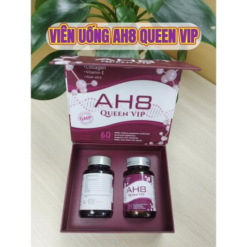 Viên uống nâng cơ AH8 Queen Vip không chứa mầm đậu nành - Hộp 60 viên- HTshop