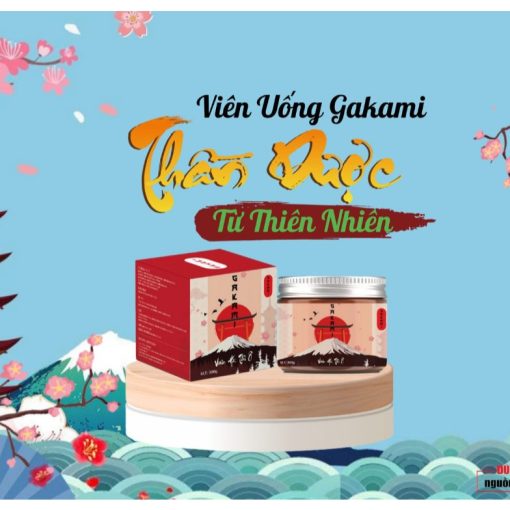 Viên uống Đen Tóc Hà Thủ Ô Gakami Nhật Bản Cải Thiện Tình Trạng Tóc Yếu Tóc Bạc Sớm