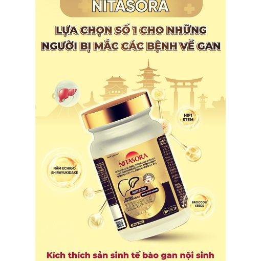 Viên Uống NITASORA Đẩy Lùi Các Vấn Đề Về Gan - Hộp 90 Viên HTshop102