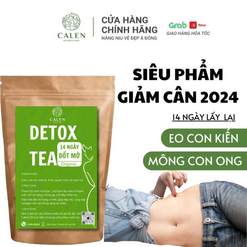 Trà detox 14 ngày Calen Nature's Farm vòng eo con kiến - Túi 30 gói - Lalashop