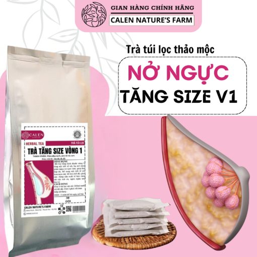 Trà tăng size V1 Calen Nature Farm đẩy size V1 tự nhiên - Túi 30 gói - Lalashop